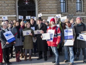 Foto Auftakt Unterschriftensammlung Aktive und Vertrauenspersonen 21.2.218